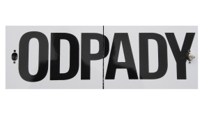 Tablica "ODPADY" składana mała