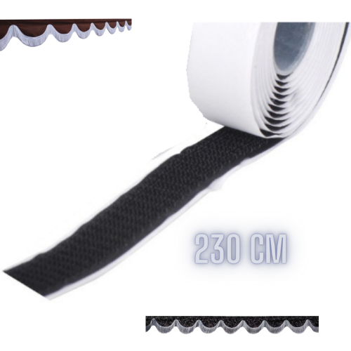 Taśma rzep z klejem do falban na szybę czołową TIR, BUS 