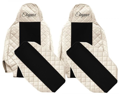 Pokrowce Scania S, R, G, P fotele jednakowe (zagłówek wąski)