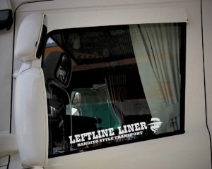 Naklejki na szybę "LEFT LINE BANDITO" (2 szt) 