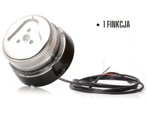 Światło ostrzegawcze LED białe Waś (1 błysk)