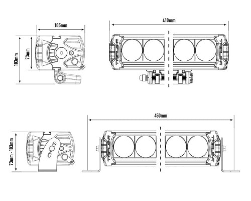 Reflektor-dalekosiężny-listwowy-LAZER-TRIPLE-R1000-GEN2-LED-(41 cm)