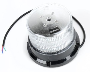 Światło ostrzegawcze "kogut" LED Skyled R65 12-24V Biały klosz