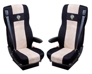 Pokrowce na fotele DAF XG+ XG XD XF od 2022r. (2 pasy) Welur