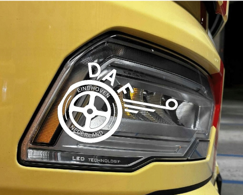 Naklejki na reflektor "DAF" 2 szt 