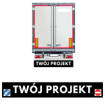 Chlapacz naczepy, Fartuch naczepy TIR 240 x 35 cm  (projekt indywidualny)