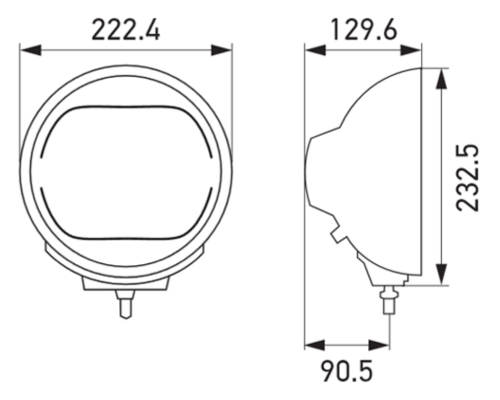 Reflektor-dalekosiężny-HELLA-Luminator-Chrom