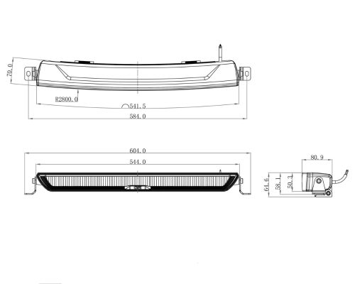 Reflektor-Dalekosiężny-Listwowy-OZZ-XB1-P20″-Black