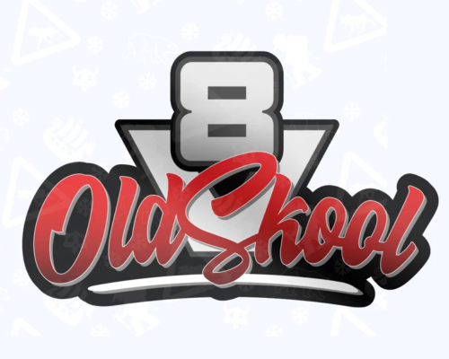 Naklejka-V8-Oldskool