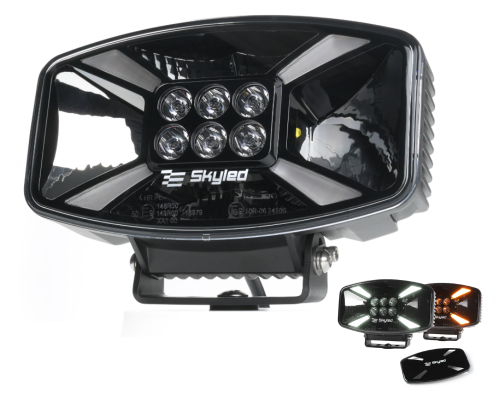 Reflektor dalekosiężny typu Jumbo Skyled Stella Flash Full LED (plus ostrzegawcze)