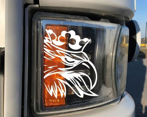 Naklejki na reflektor 2 szt "scania" 