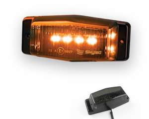 Światło obrysowe Double Burner LED pomarańczowy (dymiony klosz)