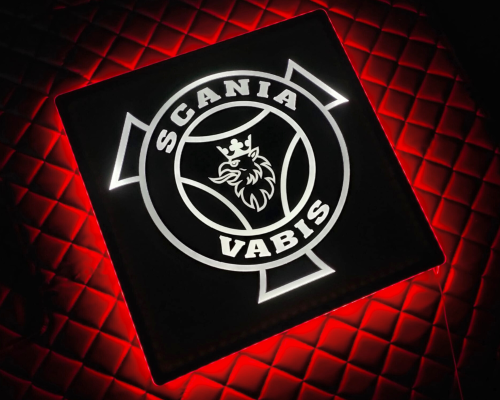 Tablica nad łóżko do ciężarówki 50x50 12,24 V