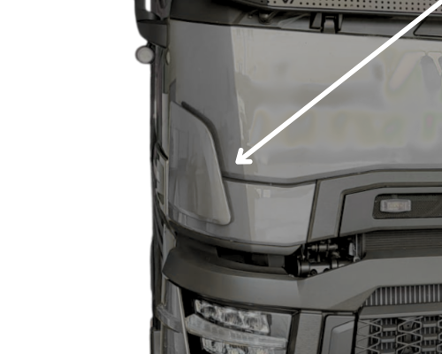 Owiewki przeciwbłotne (policzki) Renault T, T High