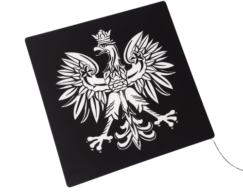 Tablica-nad-łózko-tir-bus-orzeł-orzełek-led-godło