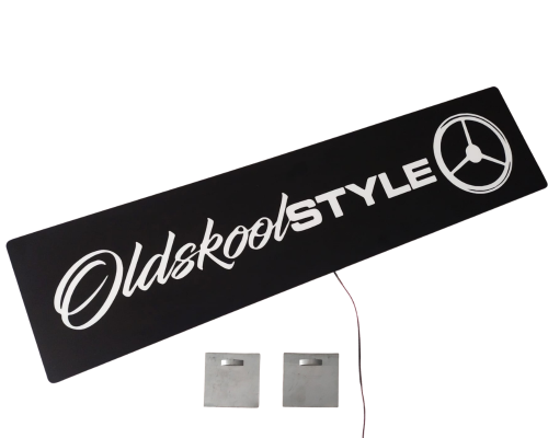 Tablica nad łóżko do ciężarówki (TIR, LKW) "Oldskool Style" 95x23 cm 12,24 V