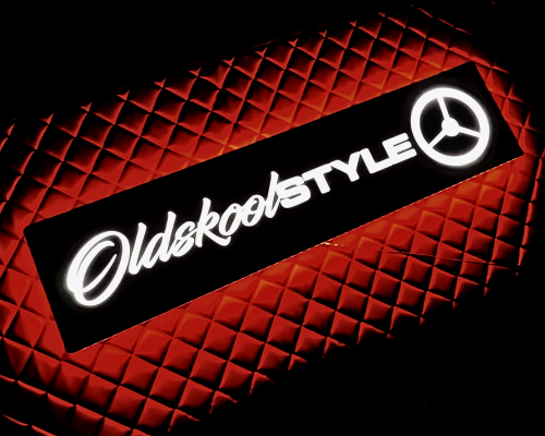 Tablica nad łóżko do ciężarówki (TIR, LKW) Oldskool Style 95x23 cm 12,24 V