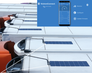 System Fotowoltaiczny dla naczep typu chłodnia, 12V 110W, regulator MPPT, aplikacja 