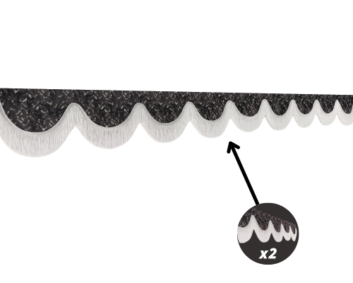 Falbana Blenda na szybę czołową TIR (Makaron Dwuwarstwowy)