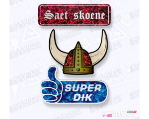 Naklejki zestaw 3 szt (duński plusz)