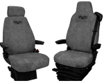 Pokrowce na fotele Scania S, R, G, P od 2004r.  welurowe (kierowca wąski zagłówek, pasażer nieamortyzowany) 