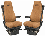 Pokrowce na fotele Scania S, R, G, P od 2004r.  welurowe (zagłówki szerokie dwa fotele amortyzowane)