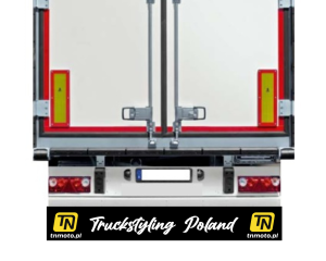 Chlapacz naczepy, Fartuch naczepy TIR 240 x 35 cm Truckstyling Poland  Czarny