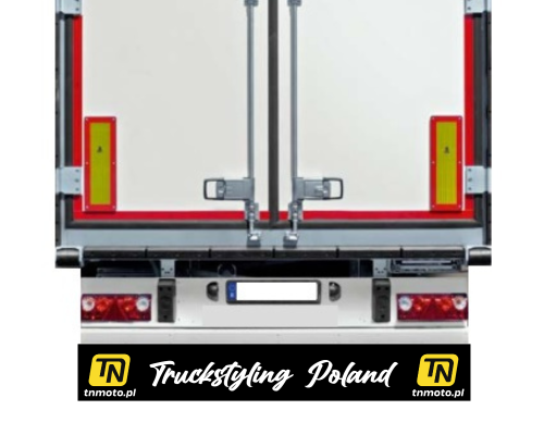 Chlapacz naczepy, Fartuch naczepy TIR 240 x 35 cm Truckstyling Poland  Czarny