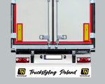 Chlapacz naczepy, Fartuch naczepy TIR 240 x 35 cm Truckstyling Poland