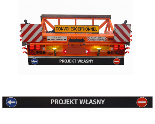 Chlapacz naczepy, Fartuch naczepy TIR 250 x 35 cm (projekt indywidualny)