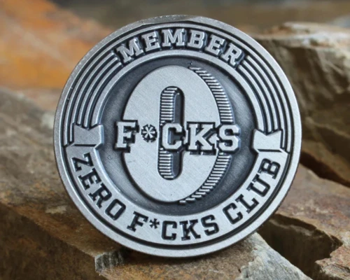 Przypinka metalowa PIN Zero F*CKS Club