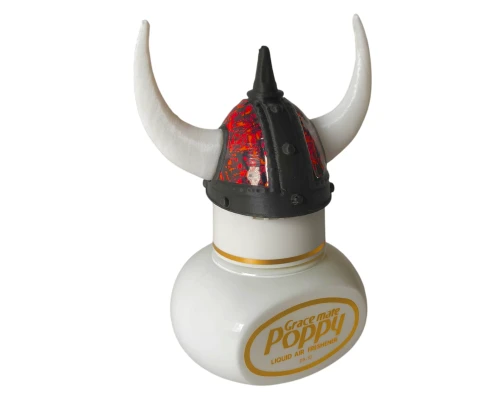 Hełm Vikinga dla zapachów Poppy Duński Plusz Czerwony 