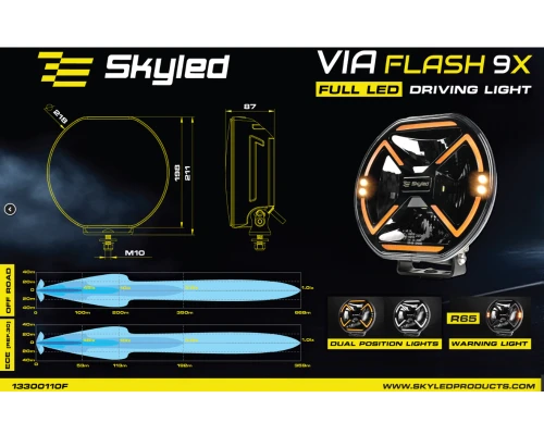 Reflektor dalekosiężny Skyled VIA Flash 9X (160W)