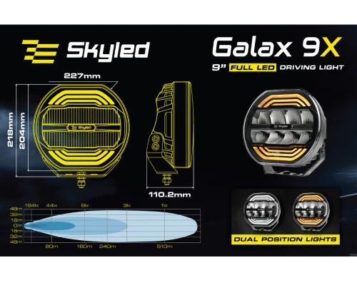 Reflektor dalekosiężny Skyled Galax 9X (100W)
