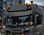 Osłona przeciwsłoneczna głęboka (39cm) Scania R/S NG od 2016r. (wraz z zestaw montażowym)
