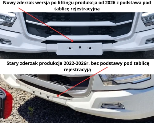 Dokładka / Spojler pod zderzak DAF XG, XG+ FL od 2026r. nowy zderzak