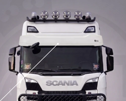 Osłona przeciwsłoneczna Classic (35cm) Scania R/S NG od 2016r. (wraz z zestaw montażowym)