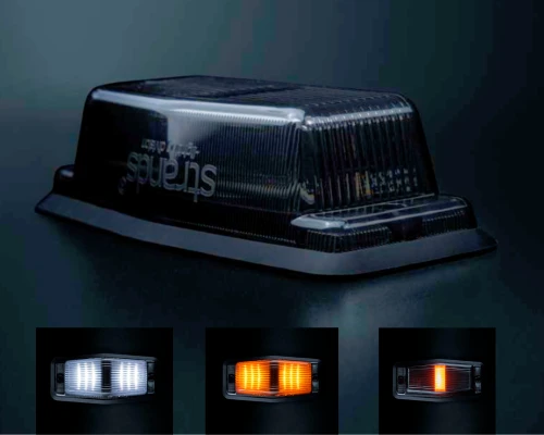Światło obrysowe Double Burner Strands IZE LED (dymiony klosz) białe/pomarańczowe światło + światło ostrzegawcze