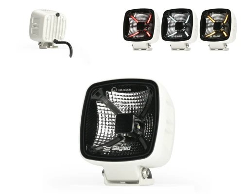 Lampa robocza SKYLED Astra 60F Gen2 9-30V, 60W, 6000 Lm, R10  + światło pozycyjne Biała Obudowa