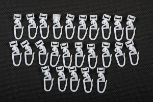 Haczyki do zasłon, zestaw haczyków DAF (25szt) 