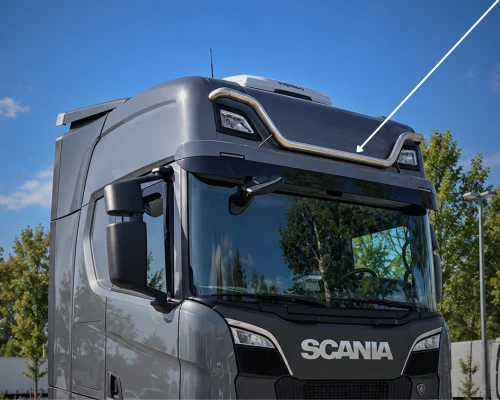 Orurowanie dachowe  Scania R/S/G nextgen od 2016r. montowane do osłony przecisłonecznej